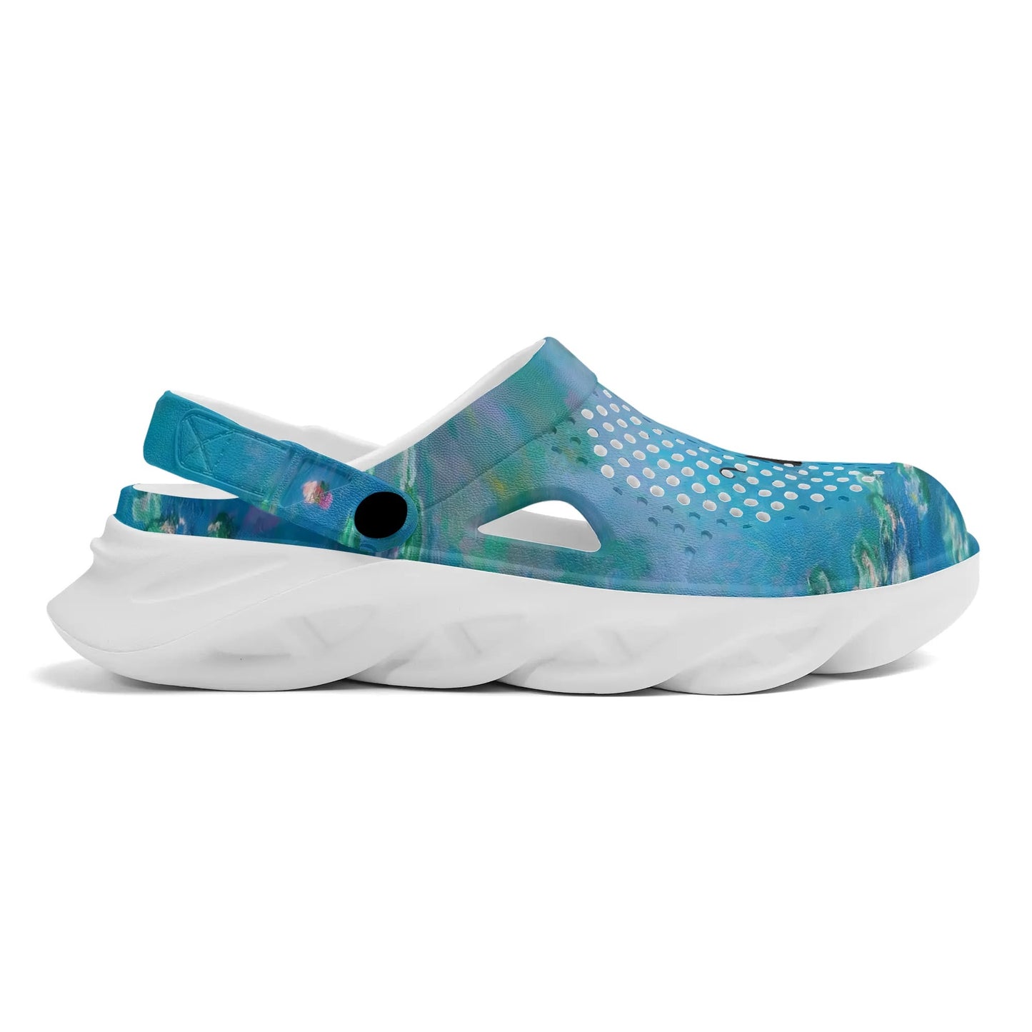 Monet Waterlily Cat EVA Foam Rubber Shoes