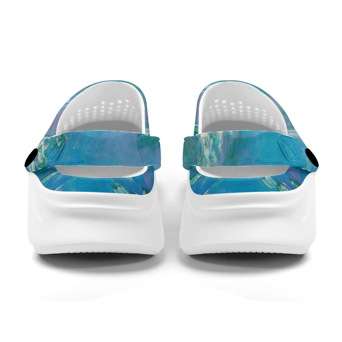 Monet Waterlily Cat EVA Foam Rubber Shoes