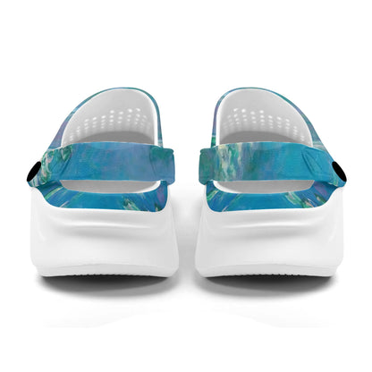 Monet Waterlily Cat EVA Foam Rubber Shoes