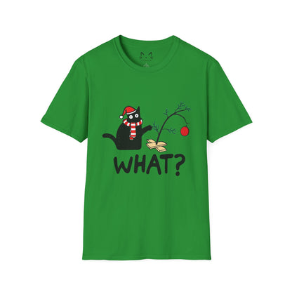 Cat What Christmas T-shirt