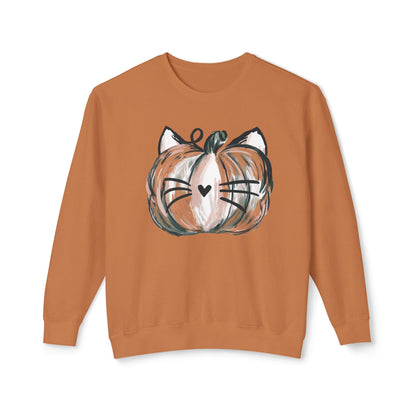 Cozy Pumpkin Cat Sweatshirt