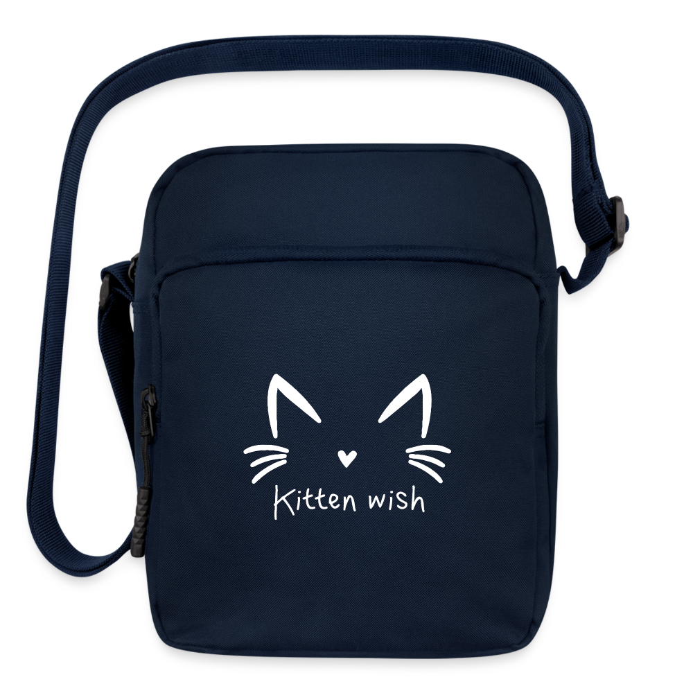 Kitten Wish Upright Crossbody Bag - navy