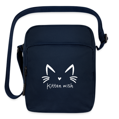 Kitten Wish Upright Crossbody Bag - navy