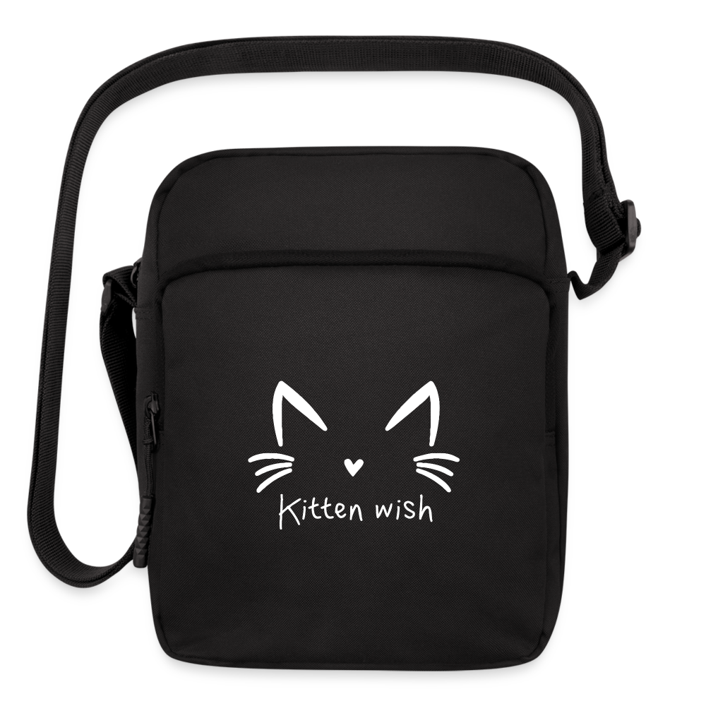 Kitten Wish Upright Crossbody Bag - black