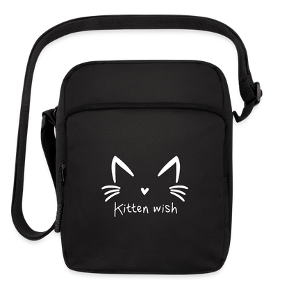 Kitten Wish Upright Crossbody Bag - black
