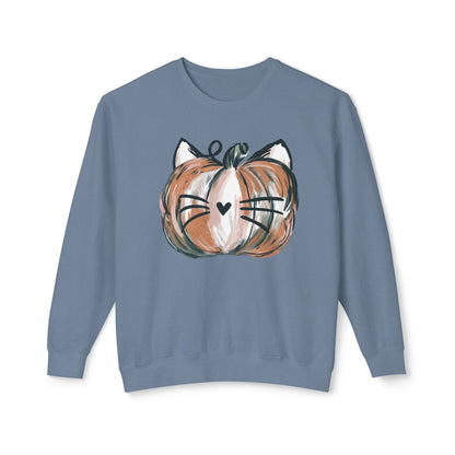 Cozy Pumpkin Cat Sweatshirt