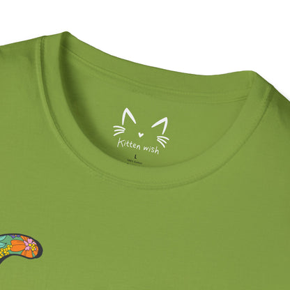 Retro Flower Cat T-Shirt