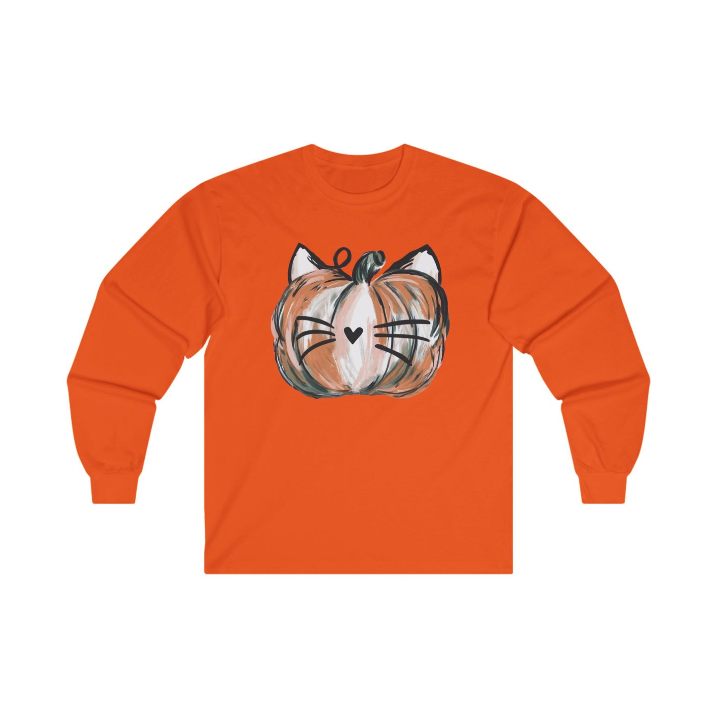 Cat Pumpkin Long Sleeve Tee 2