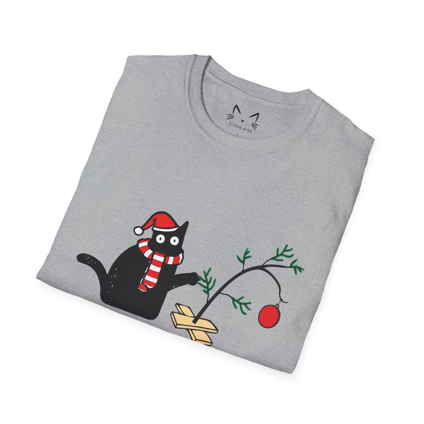 Cat What Christmas T-shirt