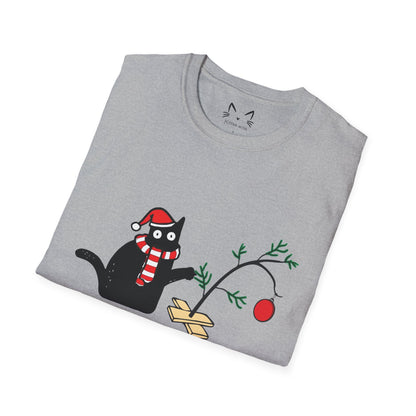 Cat What Christmas T-shirt