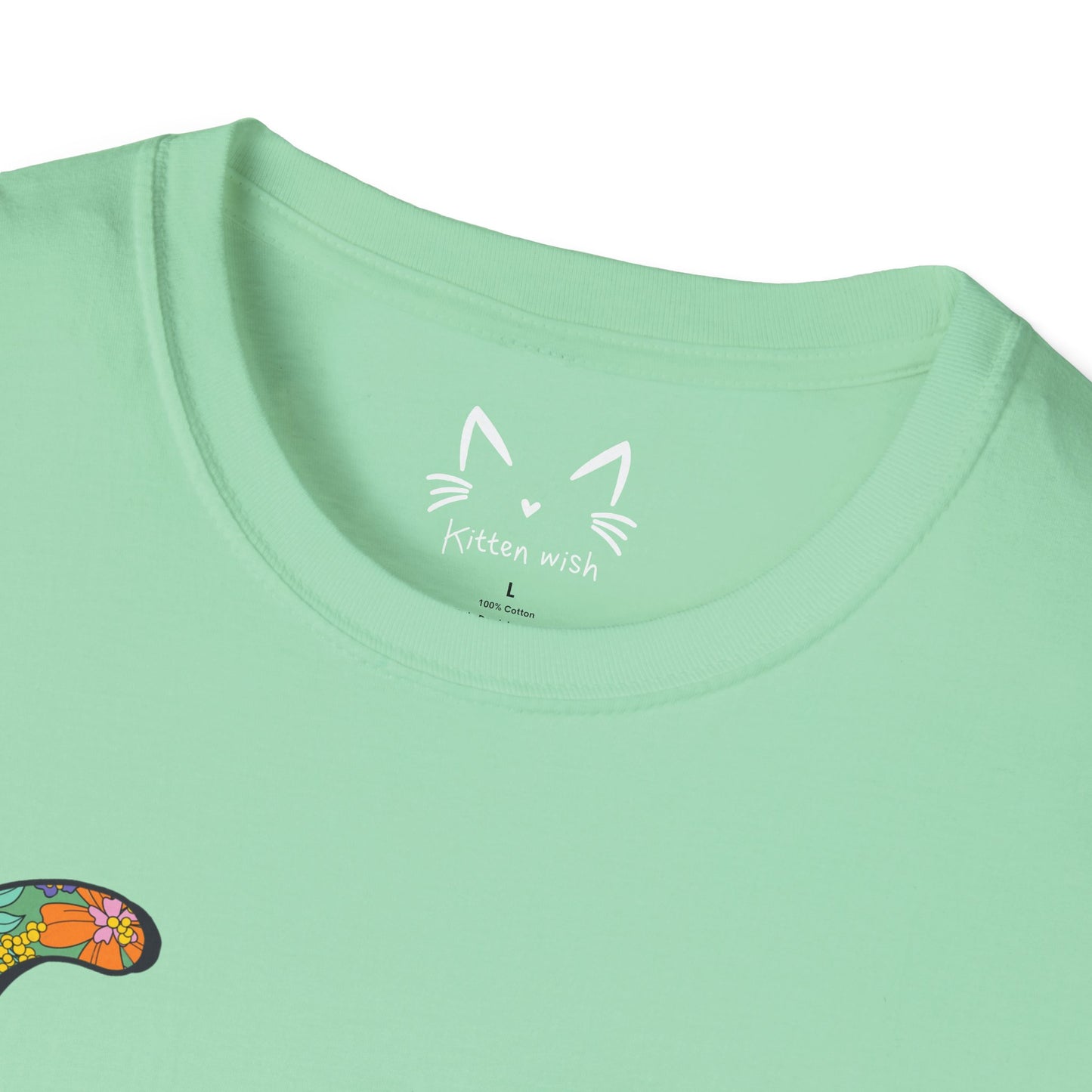 Retro Flower Cat T-Shirt