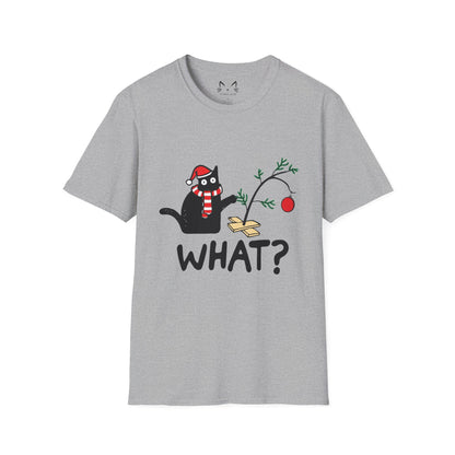 Cat What Christmas T-shirt