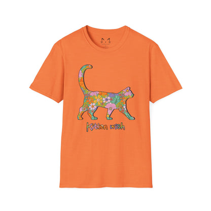 Retro Flower Cat T-Shirt