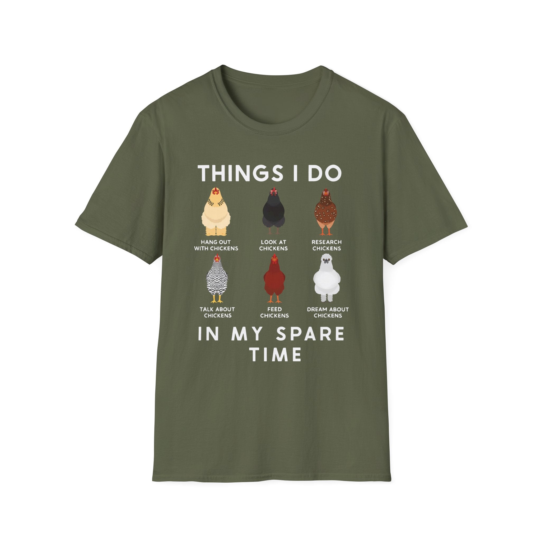 Things I Do In My Spare Time Chicken Lover Softstyle T-Shirt