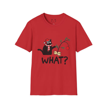 Cat What Christmas T-shirt