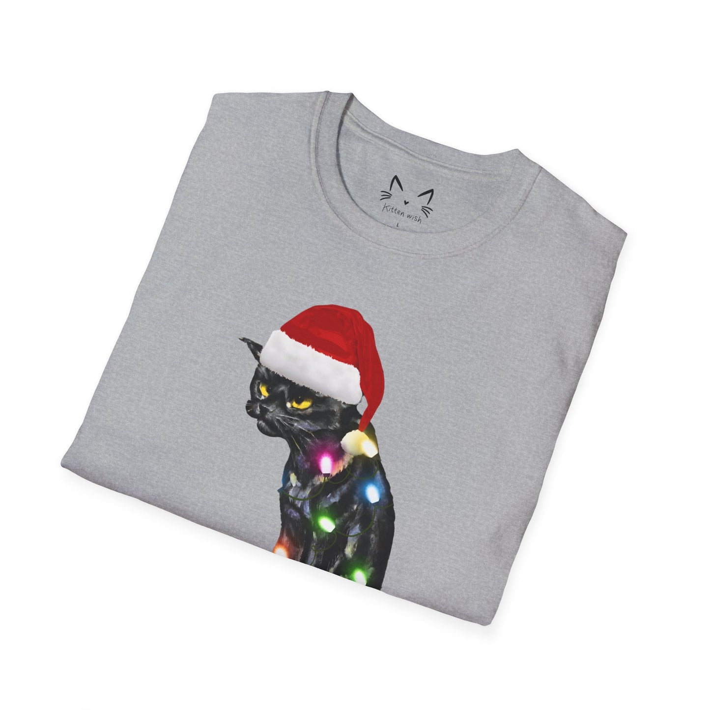 Merry Kissmyass Cat T-shirt