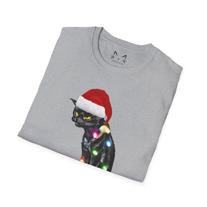 Merry Kissmyass Cat T-shirt