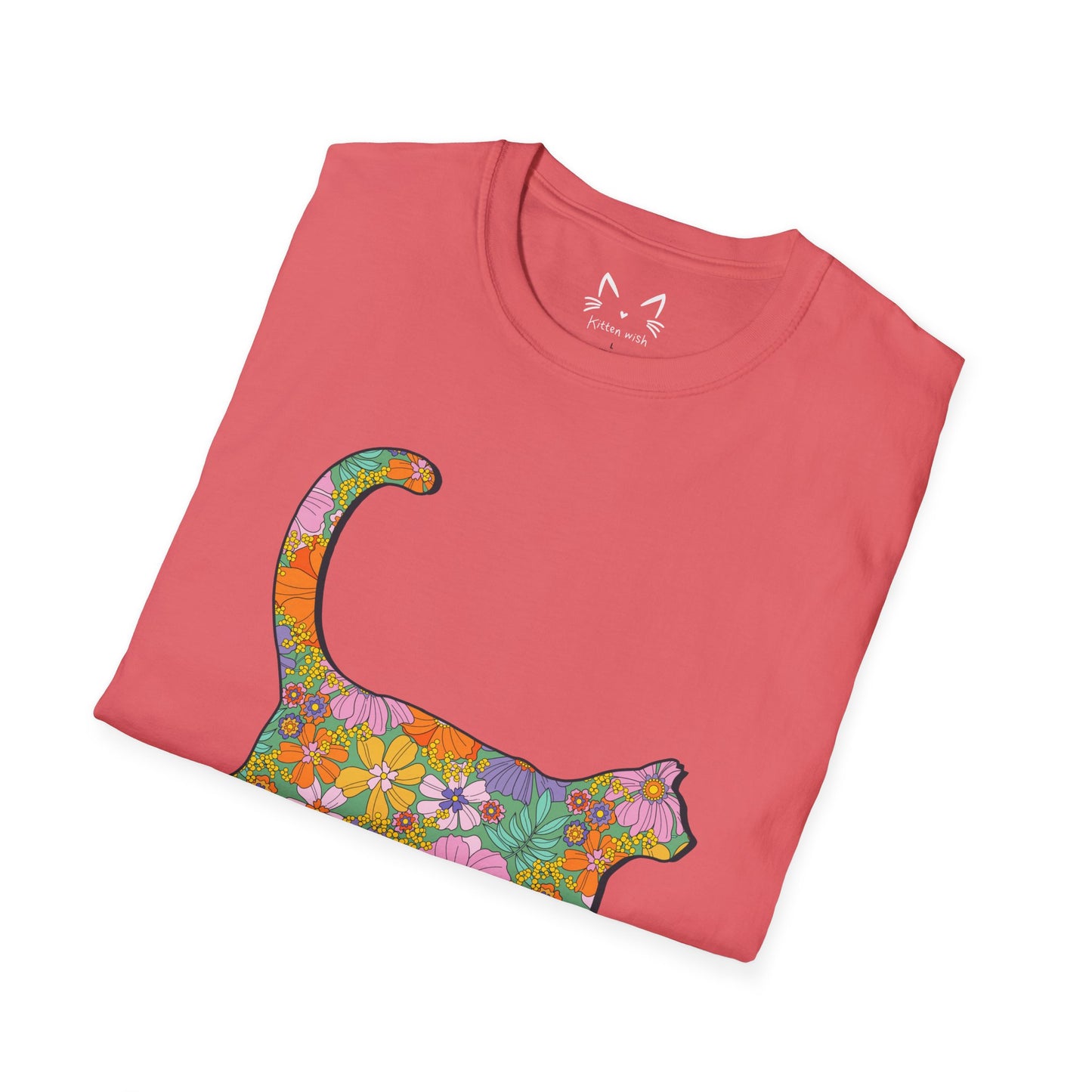 Retro Flower Cat T-Shirt