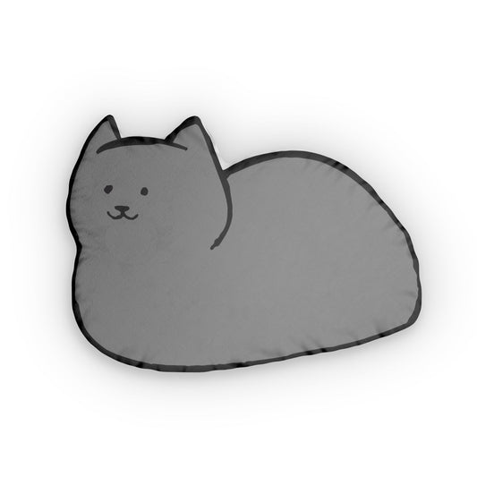 Gray Cat Loaf Shaped Pillows