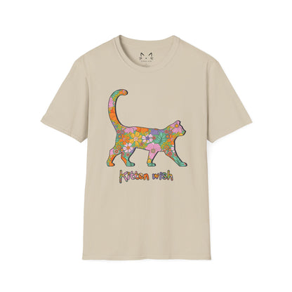 Retro Flower Cat T-Shirt