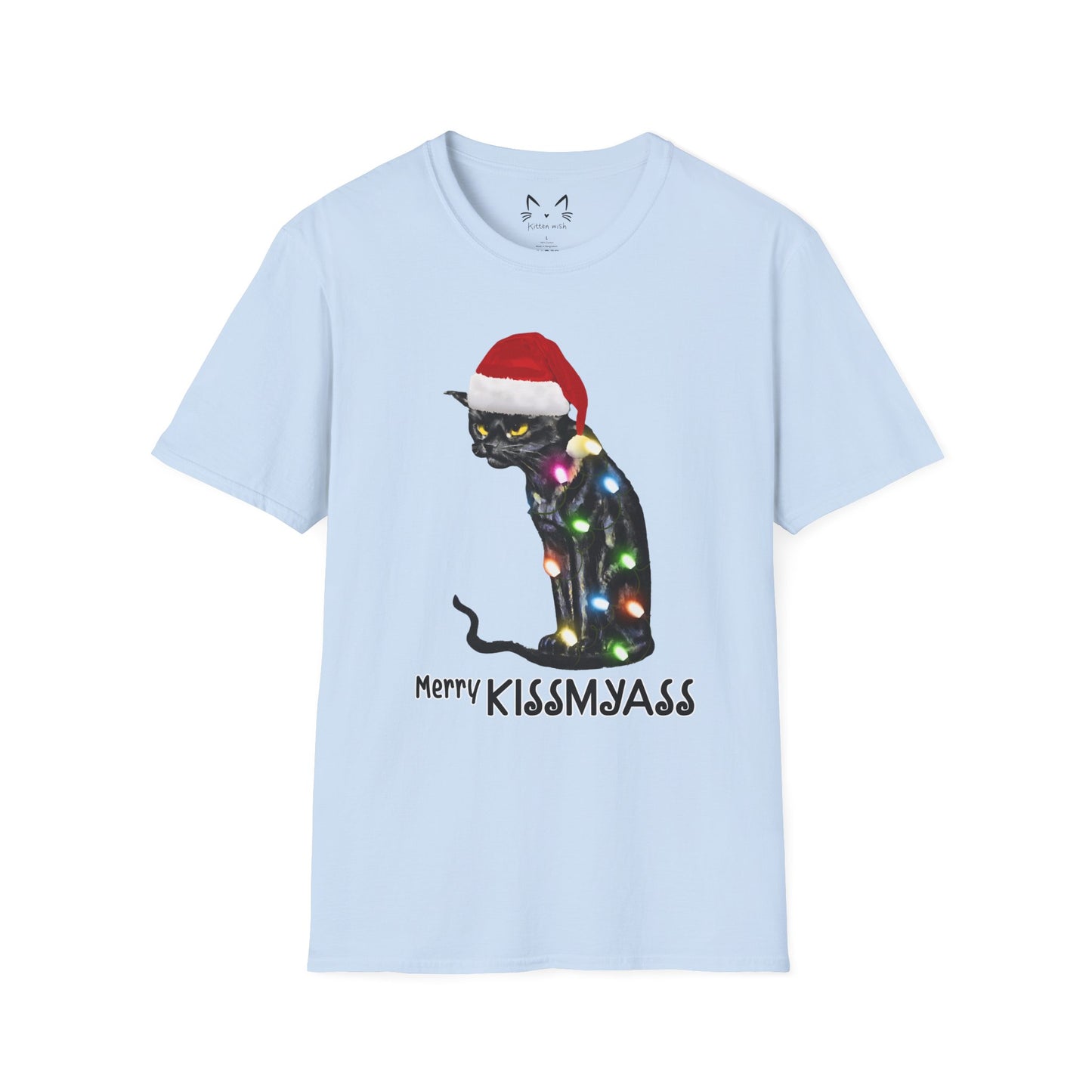 Merry Kissmyass Cat T-shirt