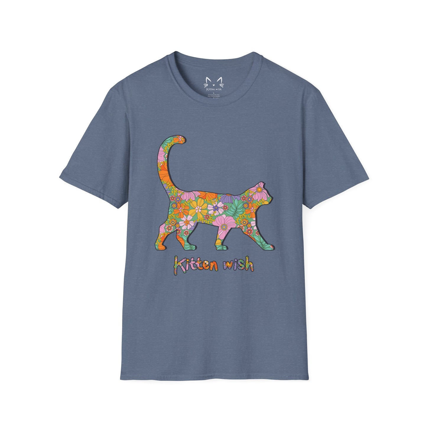 Retro Flower Cat T-Shirt