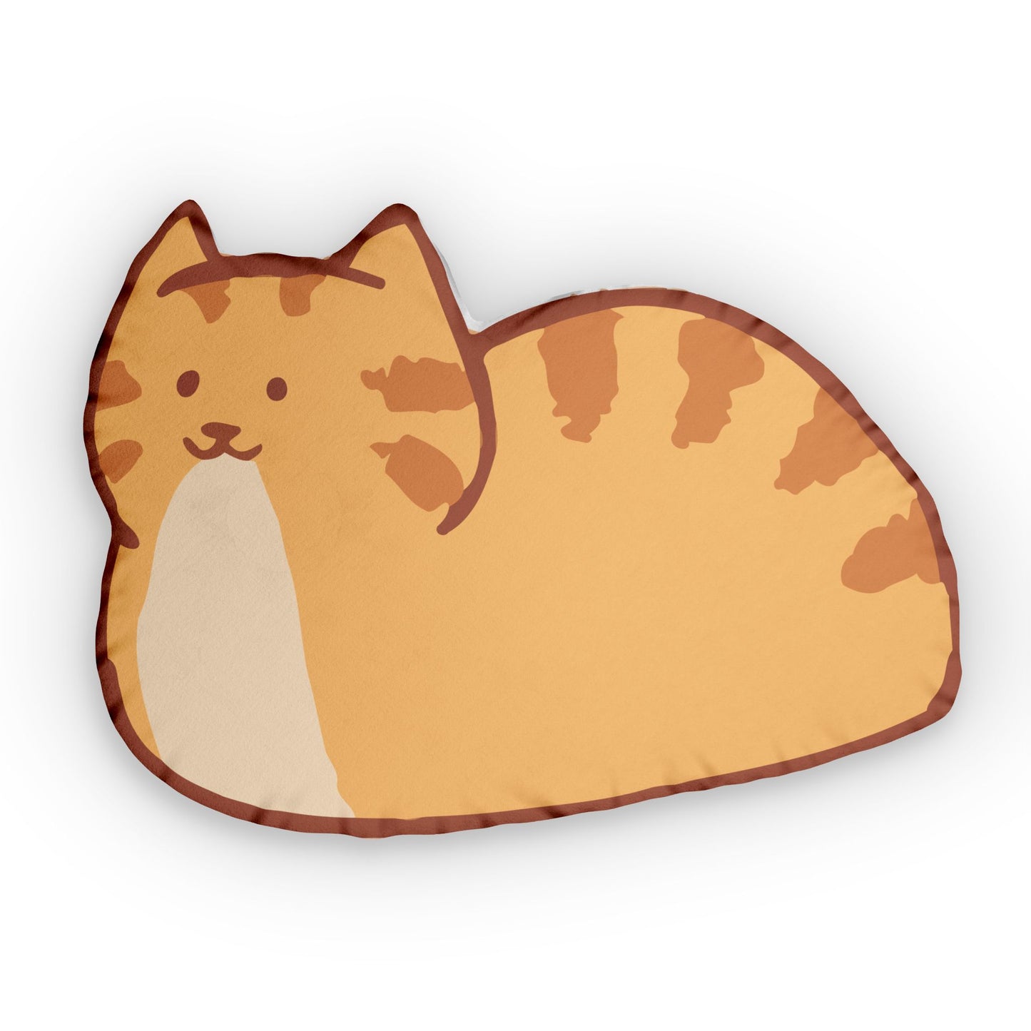 Orange Tabby Cat Loaf Shaped Pillows