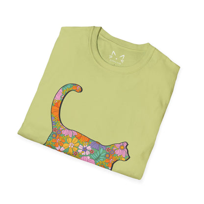 Retro Flower Cat T-Shirt