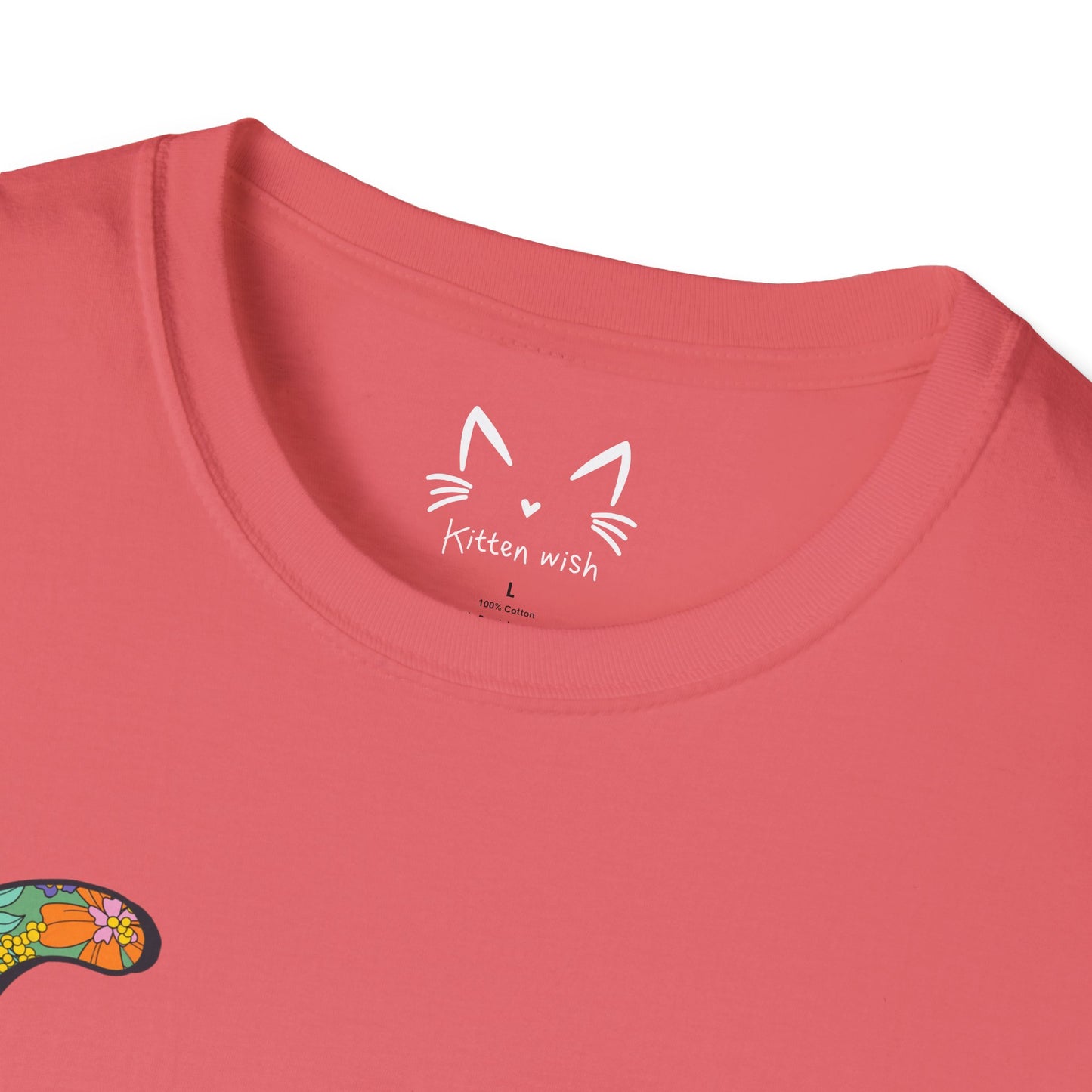 Retro Flower Cat T-Shirt