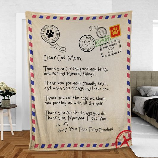 Dear Cat Mom Blanket