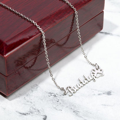 Dear Cat Mom Necklace