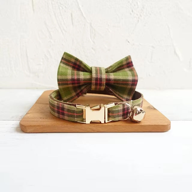 Green Personalized Cat Collar