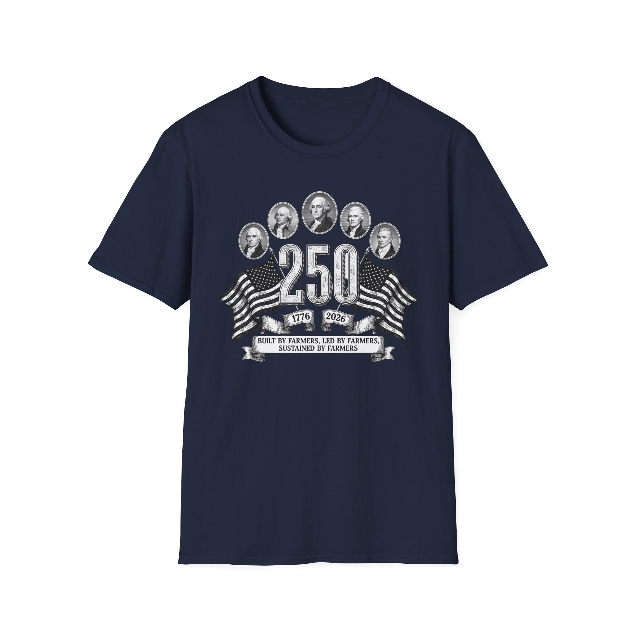 America 250 Built By Farmers Softstyle T-Shirt Secondary image