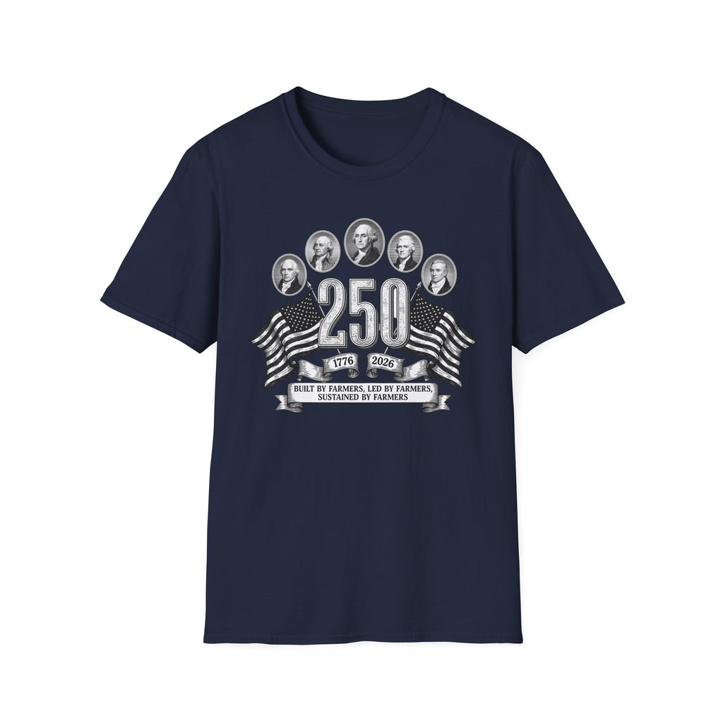 America 250 Built By Farmers Softstyle T-Shirt