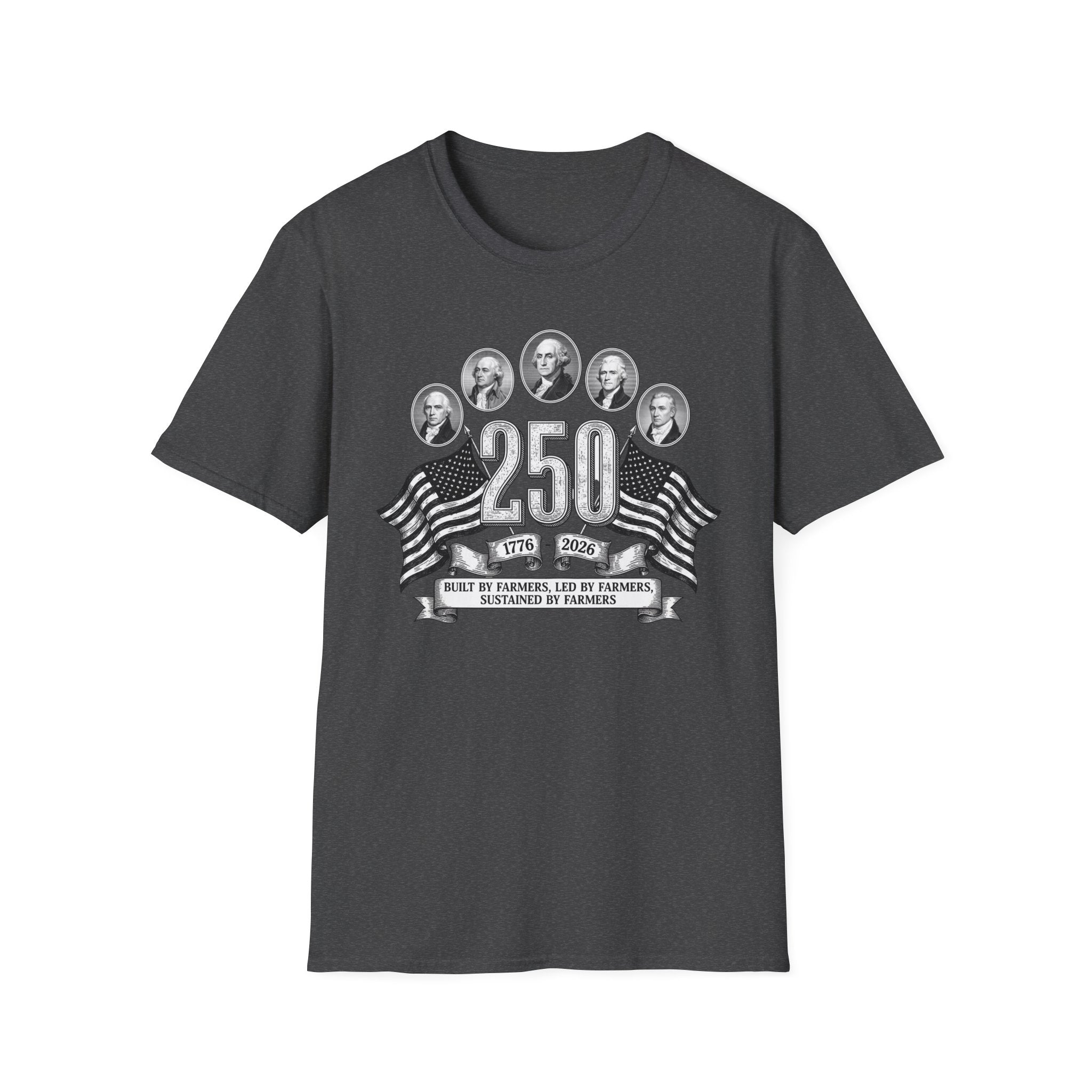 America 250 Built By Farmers Softstyle T-Shirt