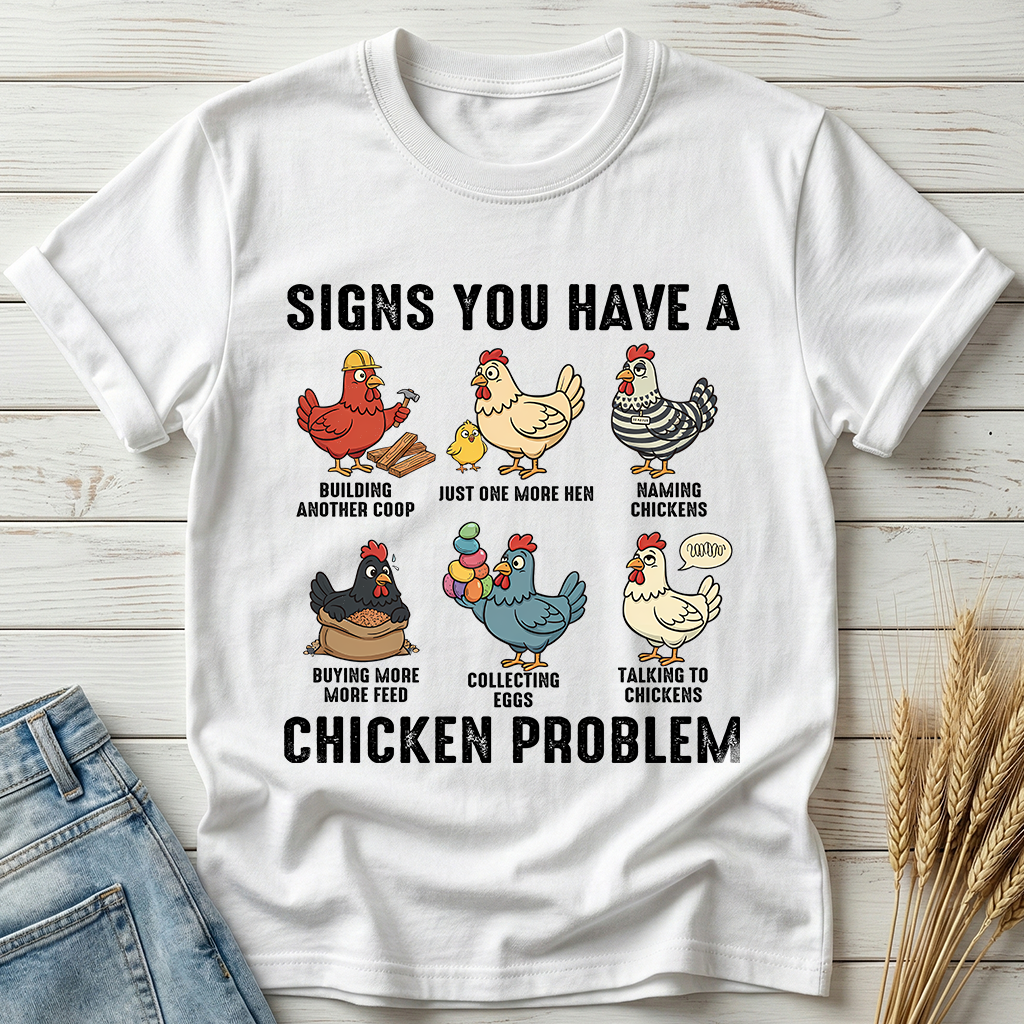 Signs You Have A Chicken Problem Classic Tee