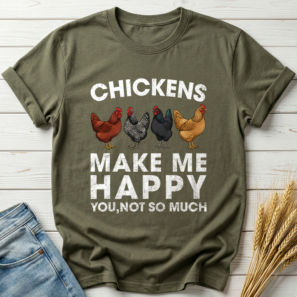 Chickens Make Me Happy Classic Tee