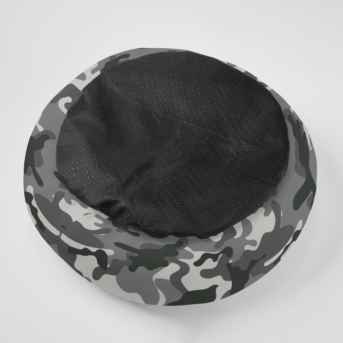 Camouflage Flannel Round Cat Bed
