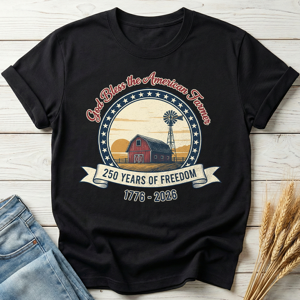America250 God Bless The American Farmer Classic Tee