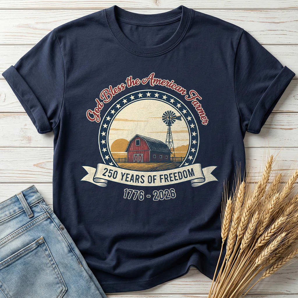 America250 God Bless The American Farmer Classic Tee